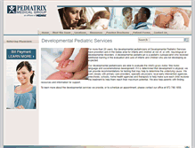 Tablet Screenshot of dallasdev.pediatrix.com
