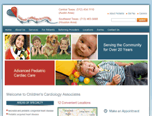 Tablet Screenshot of cca-austin.pediatrix.com