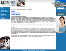 Tablet Screenshot of coloradosprings.pediatrix.com